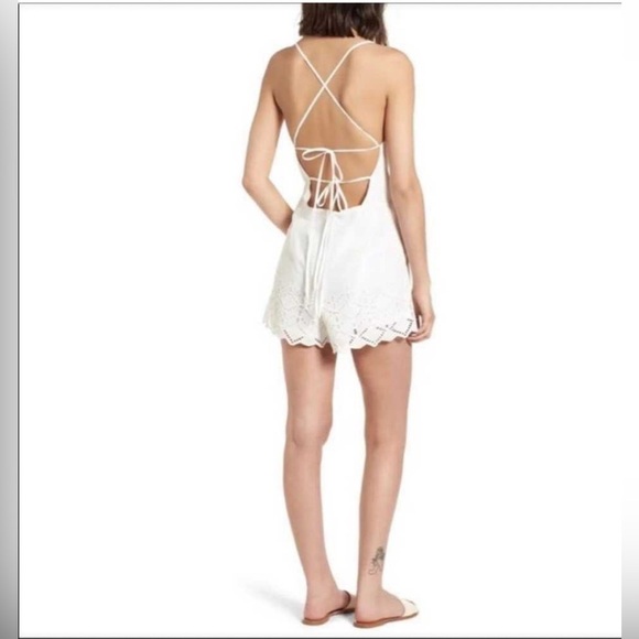 BP white eyelet romper size Large NWT - Picture 3 of 10